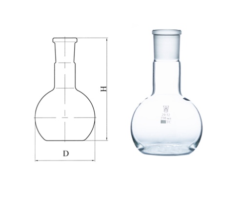 Плоскодонная колба схема