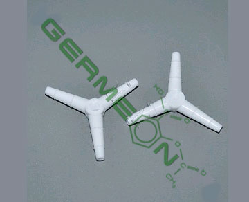 12011359 Переходник Y-образный Kartell полипропиленовый, 120 град., 10/11/12 мм