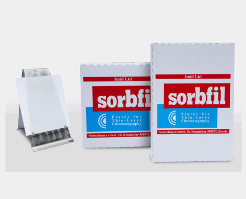 Sorbfil ПТСХ-АФ-А Аналитические пластины на алюминиевой основе, без индикатора, 10*15 см, 50 шт/уп