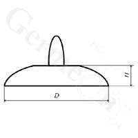 G01010013 Крышка к тиглю фарфоровая № 1, 20/13 мм