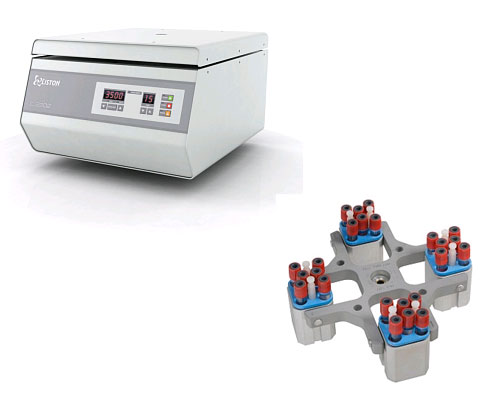 G02040009 Центрифуга Liston C 2202 в комплекте с ротором CRS 490 и одним комплектом адаптеров на выбор (4 шт)